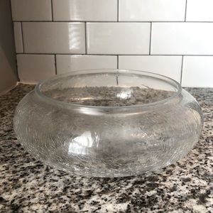 Wide glass vase/bowl